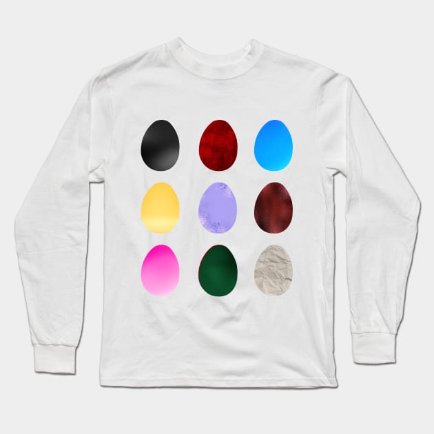 Easter eggs Long Sleeve T-Shirt by mdr design